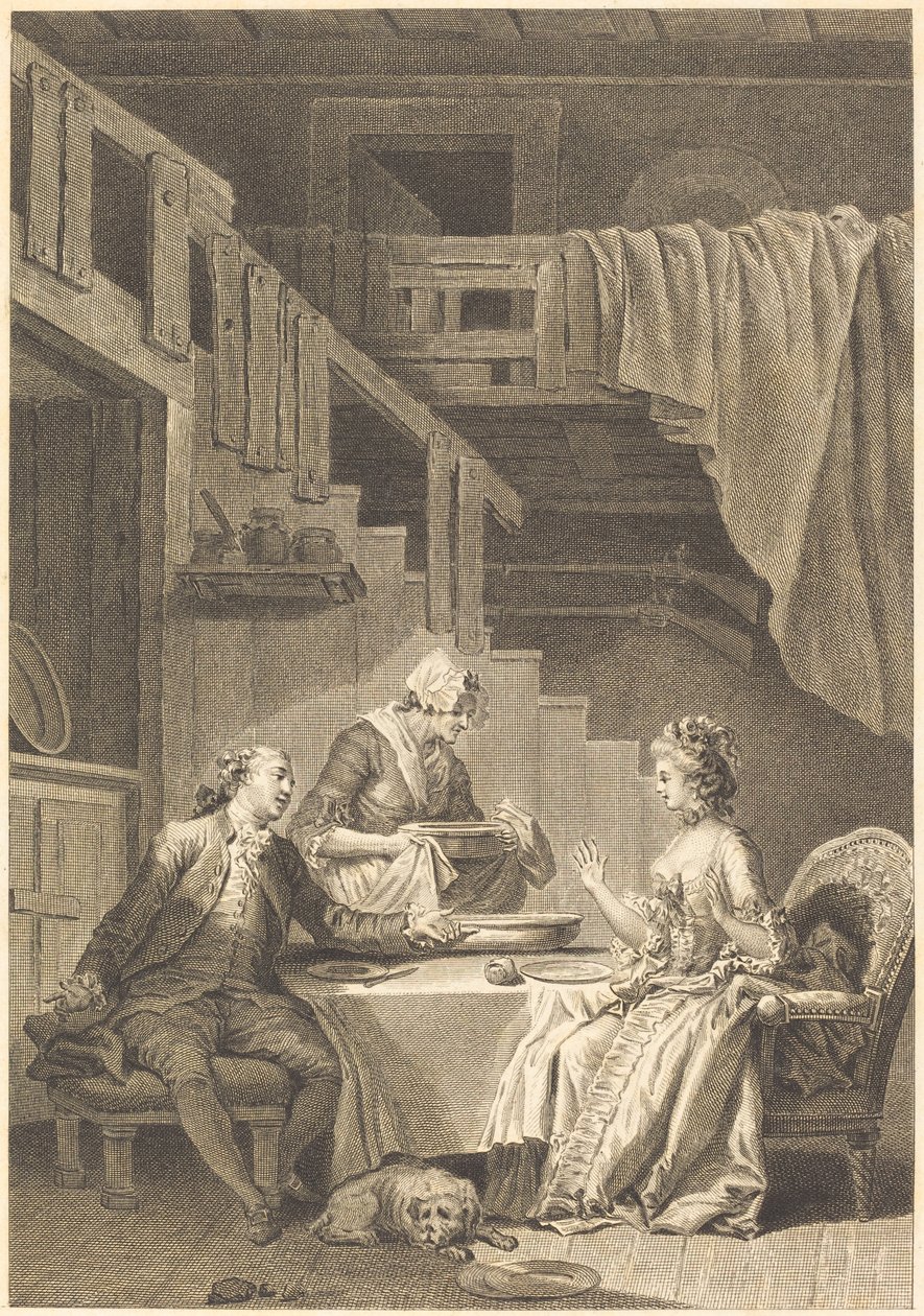 猎鹰 作者 让·丹布伦 (Jean Dambrun) 和让·巴蒂斯特·蒂利亚德 (Jean Baptiste Tilliard) 在让·奥诺雷·弗拉戈纳尔 (Jean Honoré Fragonard) 之后