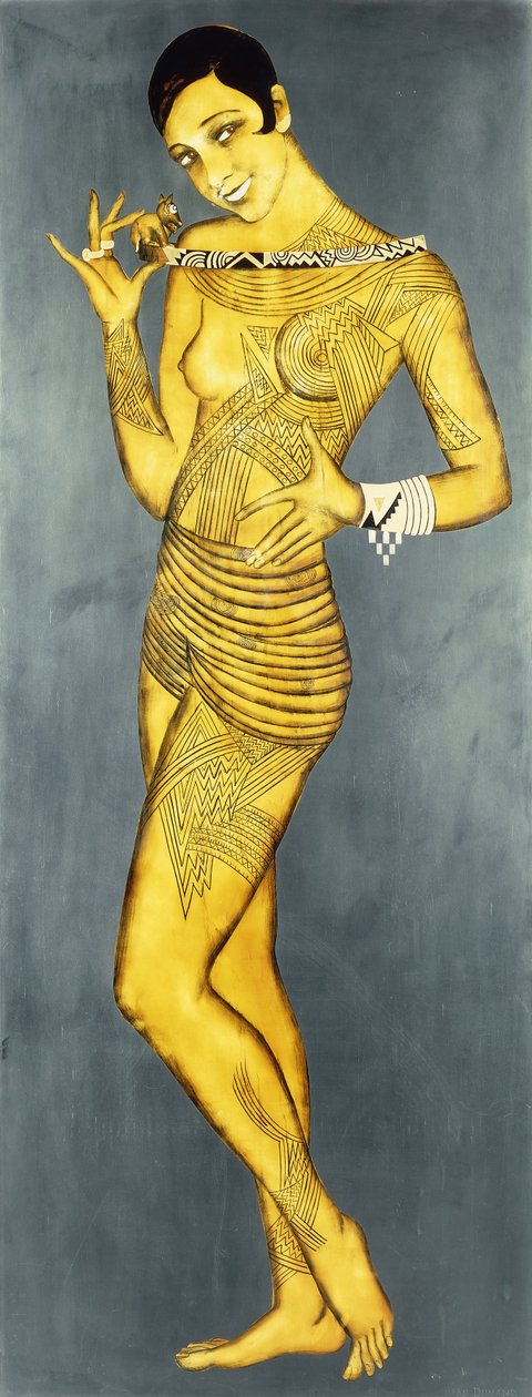 约瑟芬·贝克（Josephine Baker），约1927年（漆） 作者 让·杜南（Jean Dunand）