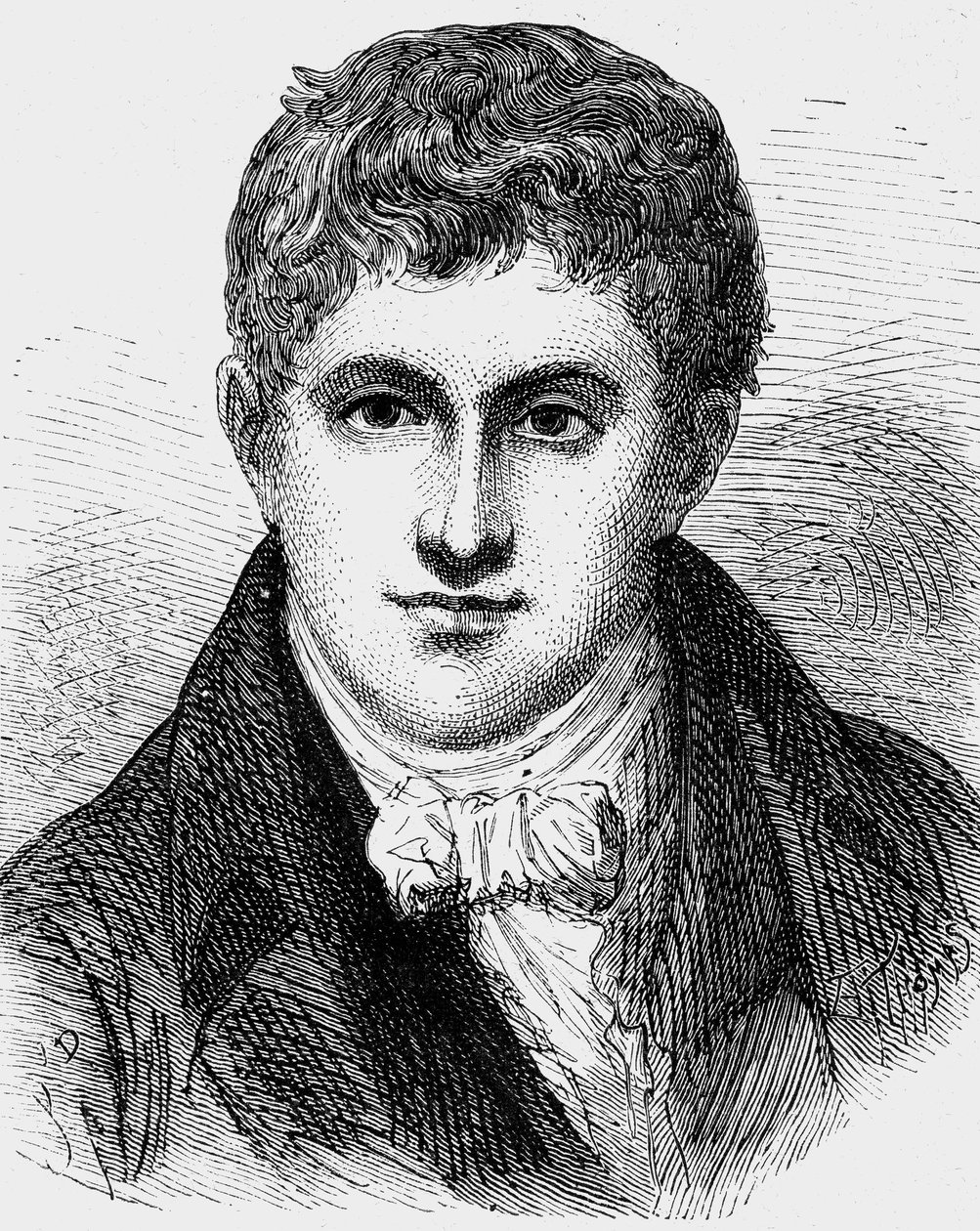 汉弗莱·戴维（Humphry Davy，1778-1829）英国物理学家和化学家，雕刻家 作者 让·爱德华·达金特