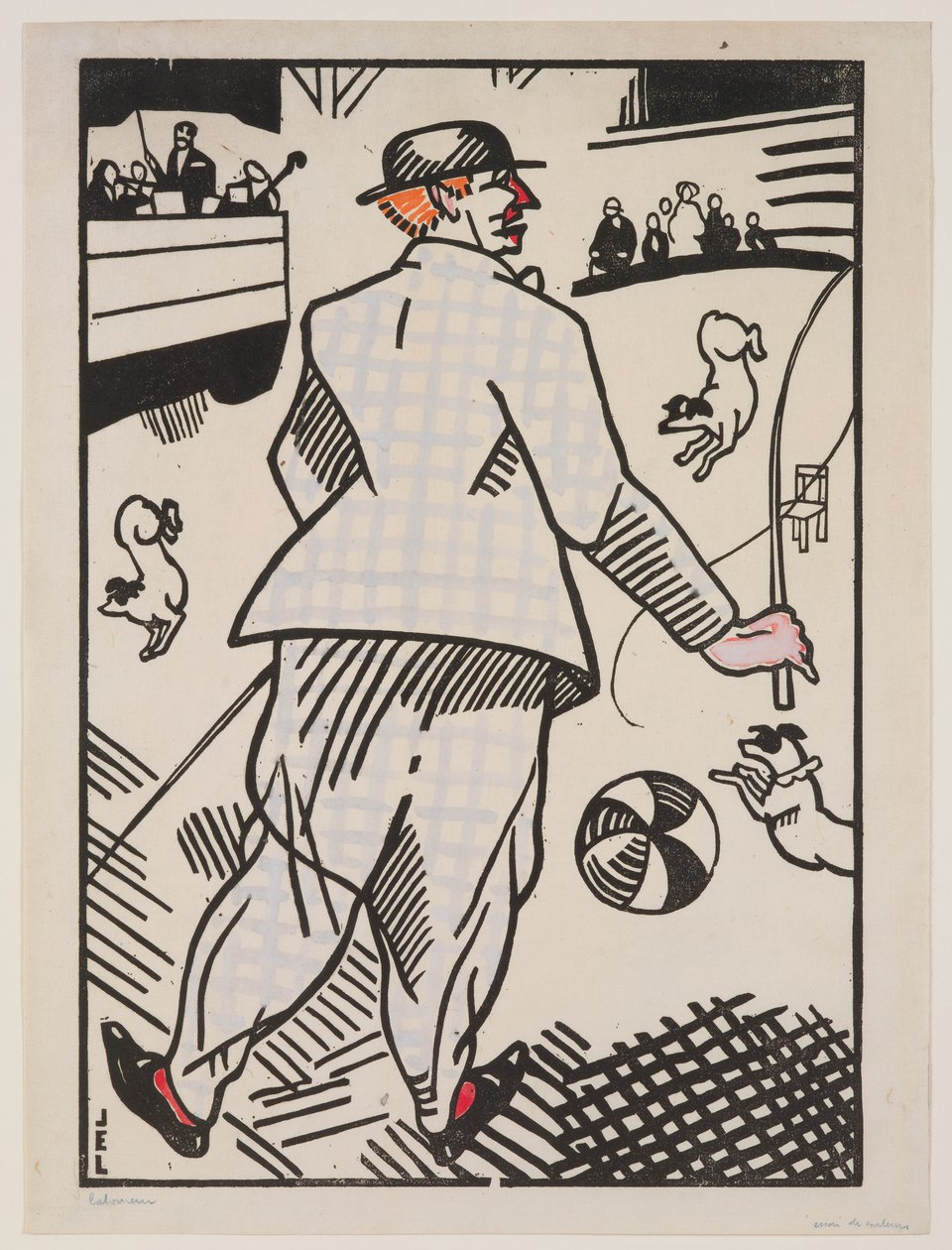 带狗的小丑 (Le Clown aux Chiens) 作者 让·埃米尔·拉布尔（Jean Emile Laboureur）
