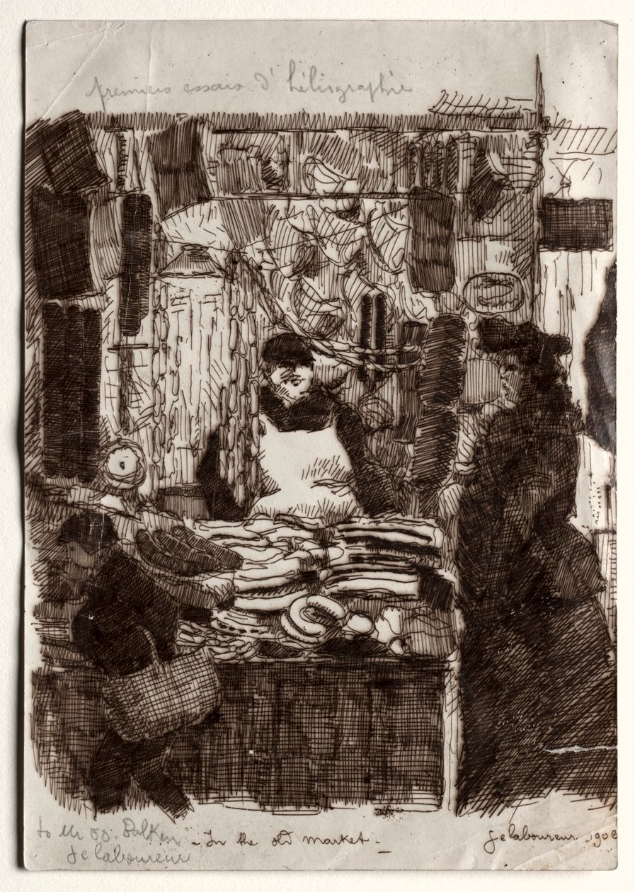 在老市场 作者 让·埃米尔·拉布尔（Jean Emile Laboureur）