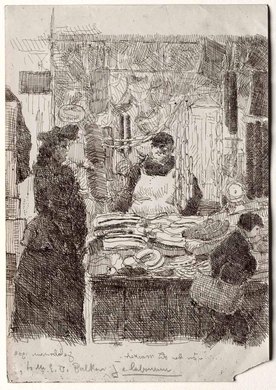 在老市场 作者 让·埃米尔·拉布尔（Jean Emile Laboureur）