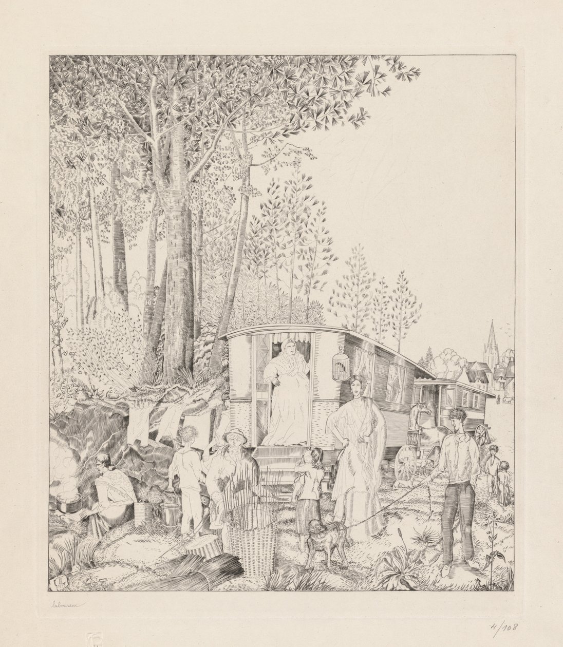 波希米亚人的光环 作者 让·埃米尔·拉布尔（Jean Emile Laboureur）