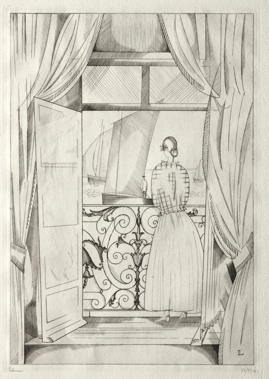 海上阳台 作者 让·埃米尔·拉布尔（Jean Emile Laboureur）
