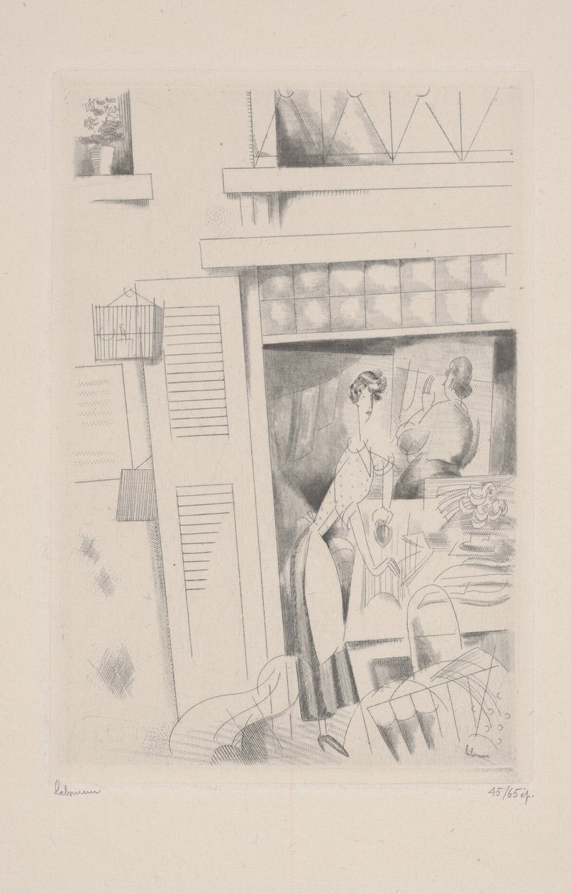 洗衣店 作者 让·埃米尔·拉布尔（Jean Emile Laboureur）