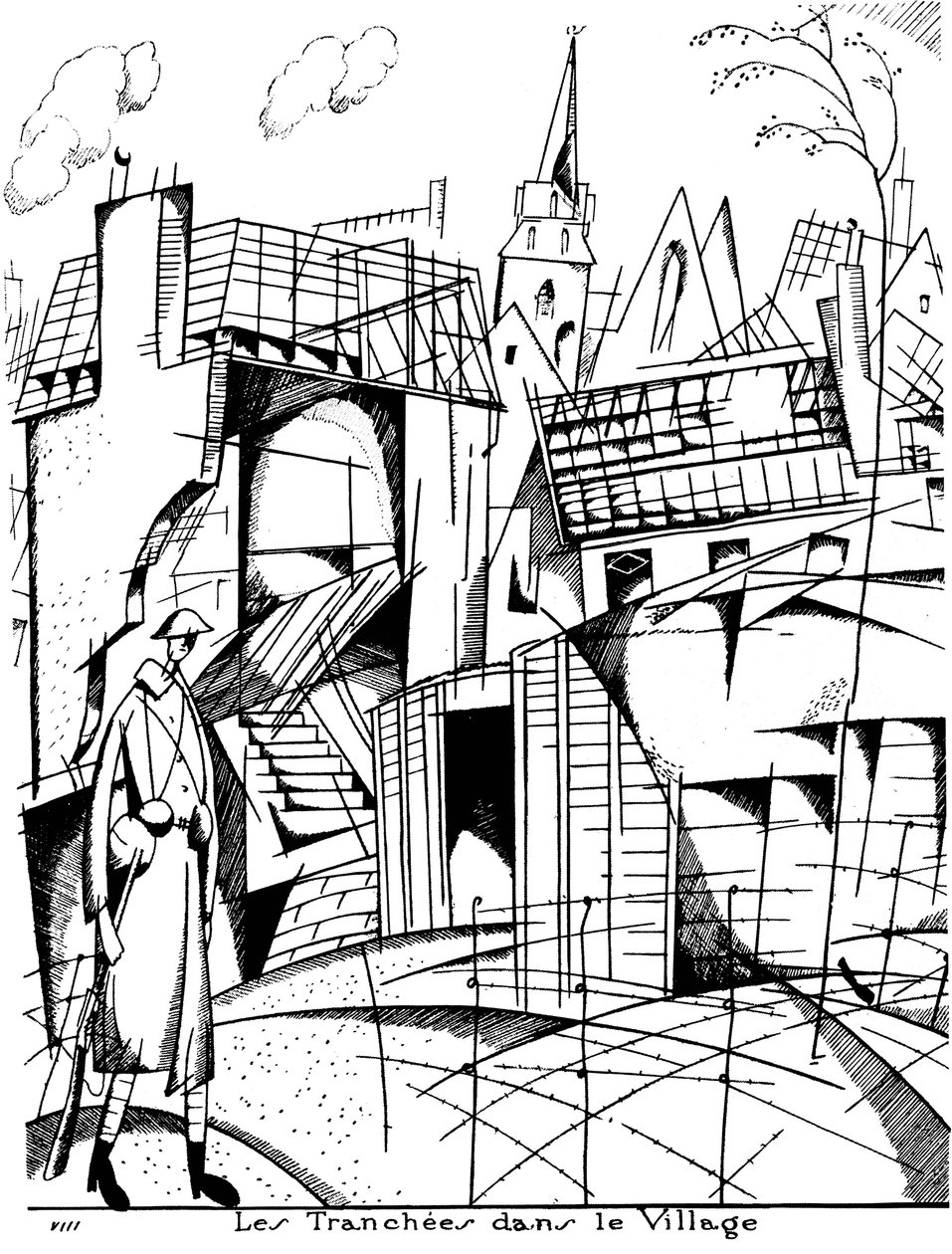 农村战ren，1916年。 作者 让·埃米尔·拉布尔（Jean Emile Laboureur）