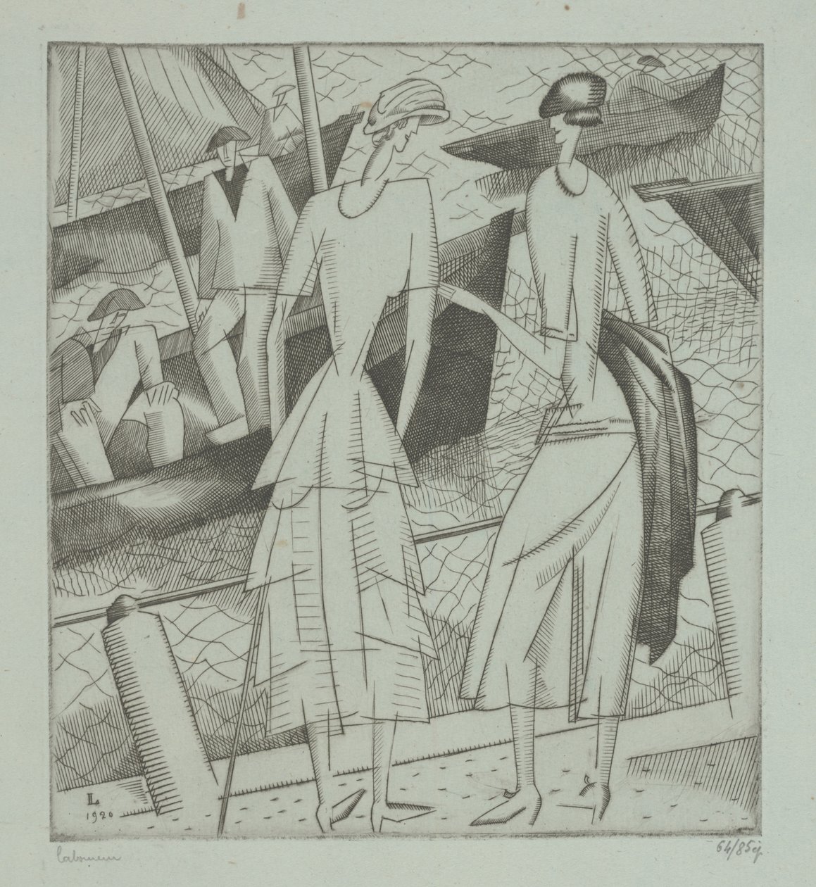 Young Women at the Port 作者 让·埃米尔·拉布尔（Jean Emile Laboureur）