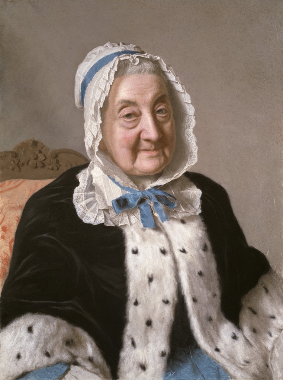 玛特·玛丽·特隆钦（Marthe Marie Tronchin）的画像，1758-61年 作者 让·埃蒂安·利奥塔