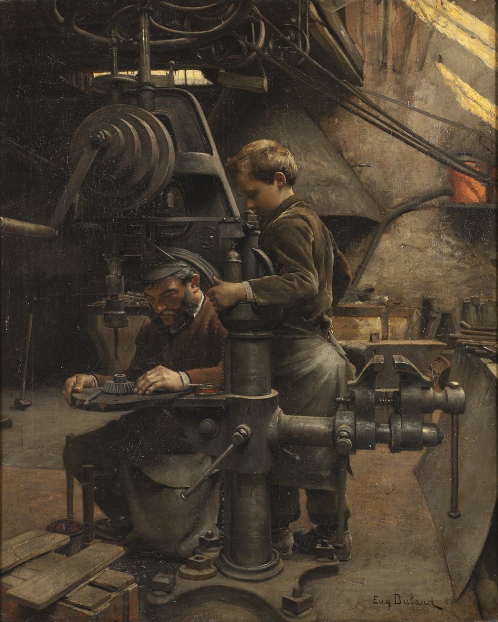 Un Patron或学徒的教训，1888年 作者 让·尤金·布兰德