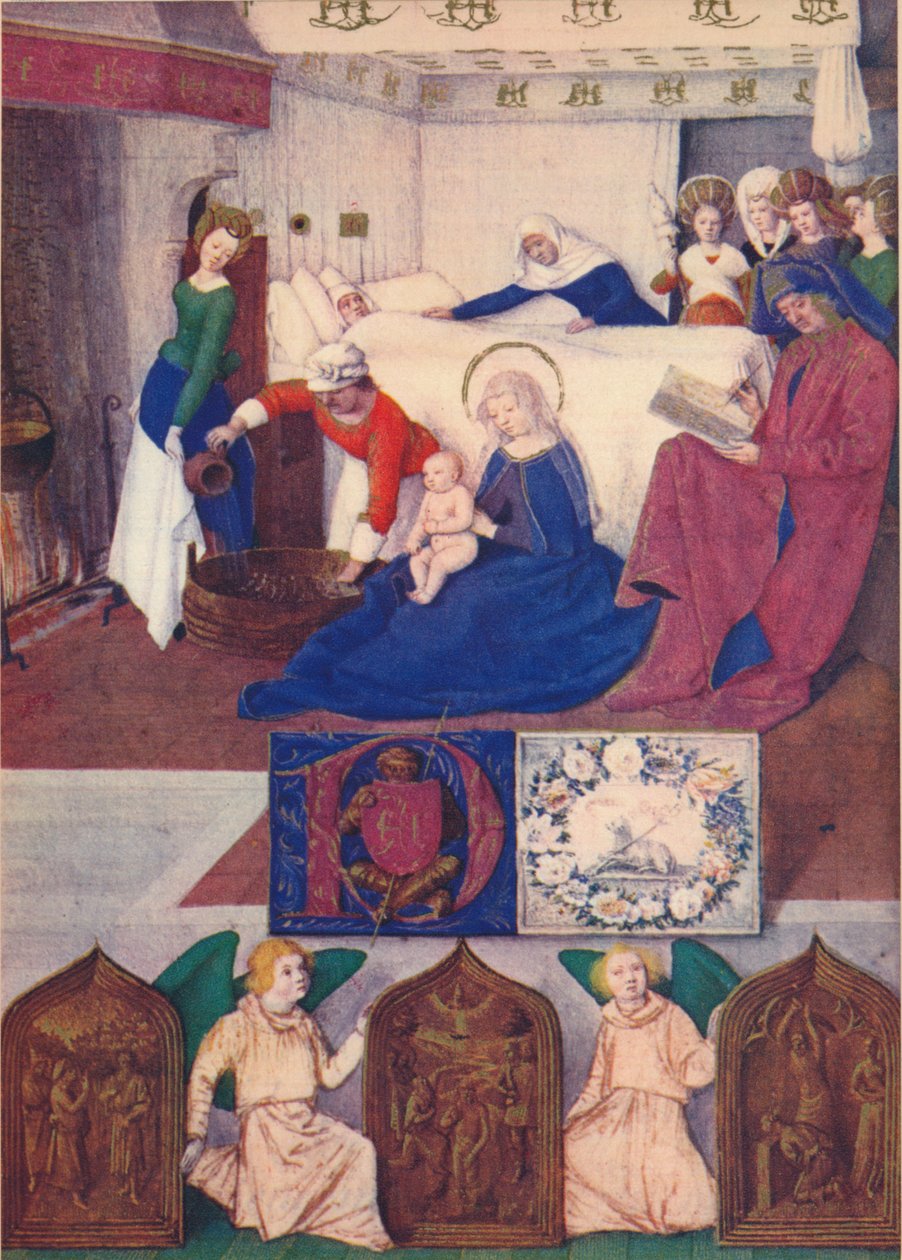 施洗者圣约翰的诞生，c1455，1939年 作者 让·富凯