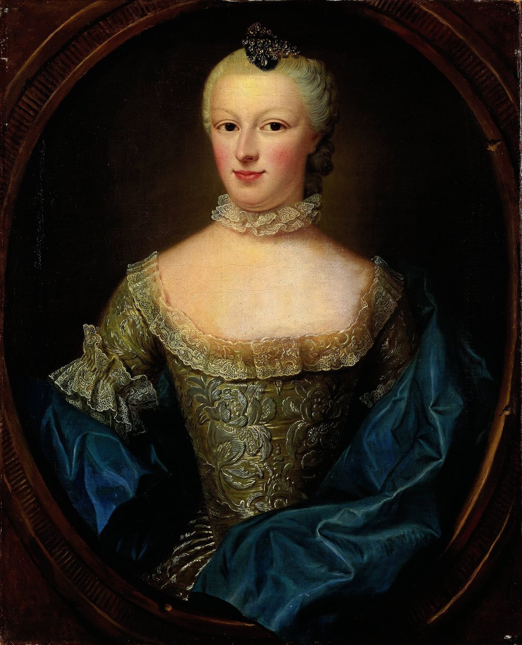 科内利斯-蒙特（Cornelis Munter）之妻玛格丽塔-科内莉亚-范-德-波尔（Margaretha Cornelia van de Poll）肖像 作者 让·弗尼尔（Jean Fournier）