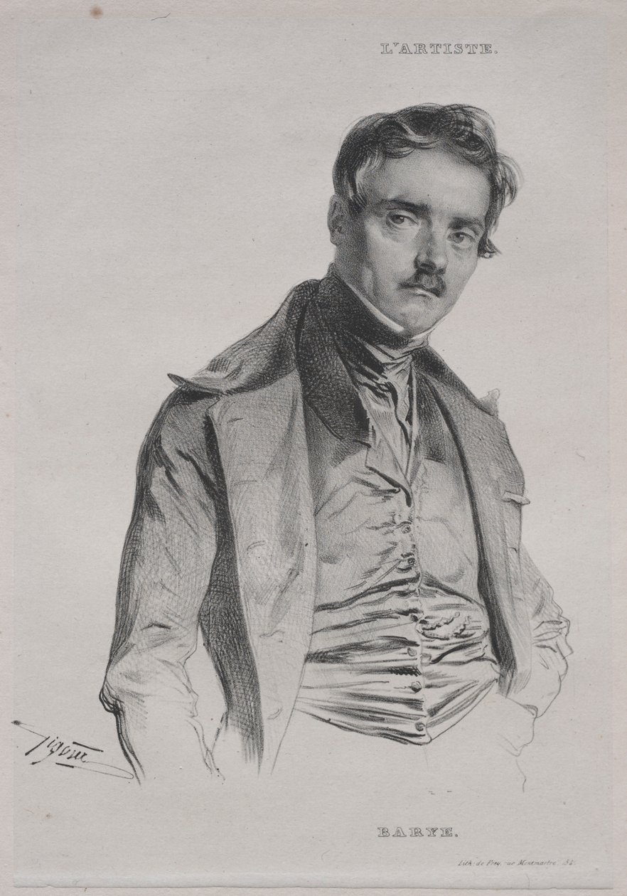 Antoine-Louis Barye。 作者 让·弗朗索瓦·吉古