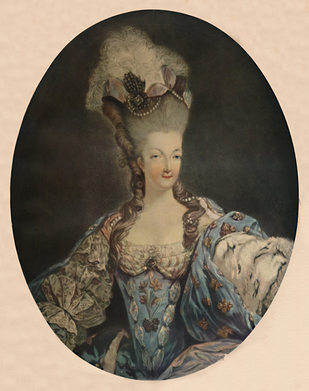 玛丽·安托瓦内特（Marie Antoinette），法国女王，1777年，1913年 作者 让·弗朗索瓦·詹尼特