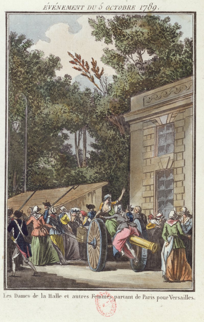 1772年10月5日，Les Halles的女性游行到凡尔赛宫 作者 让·弗朗索瓦·詹尼特
