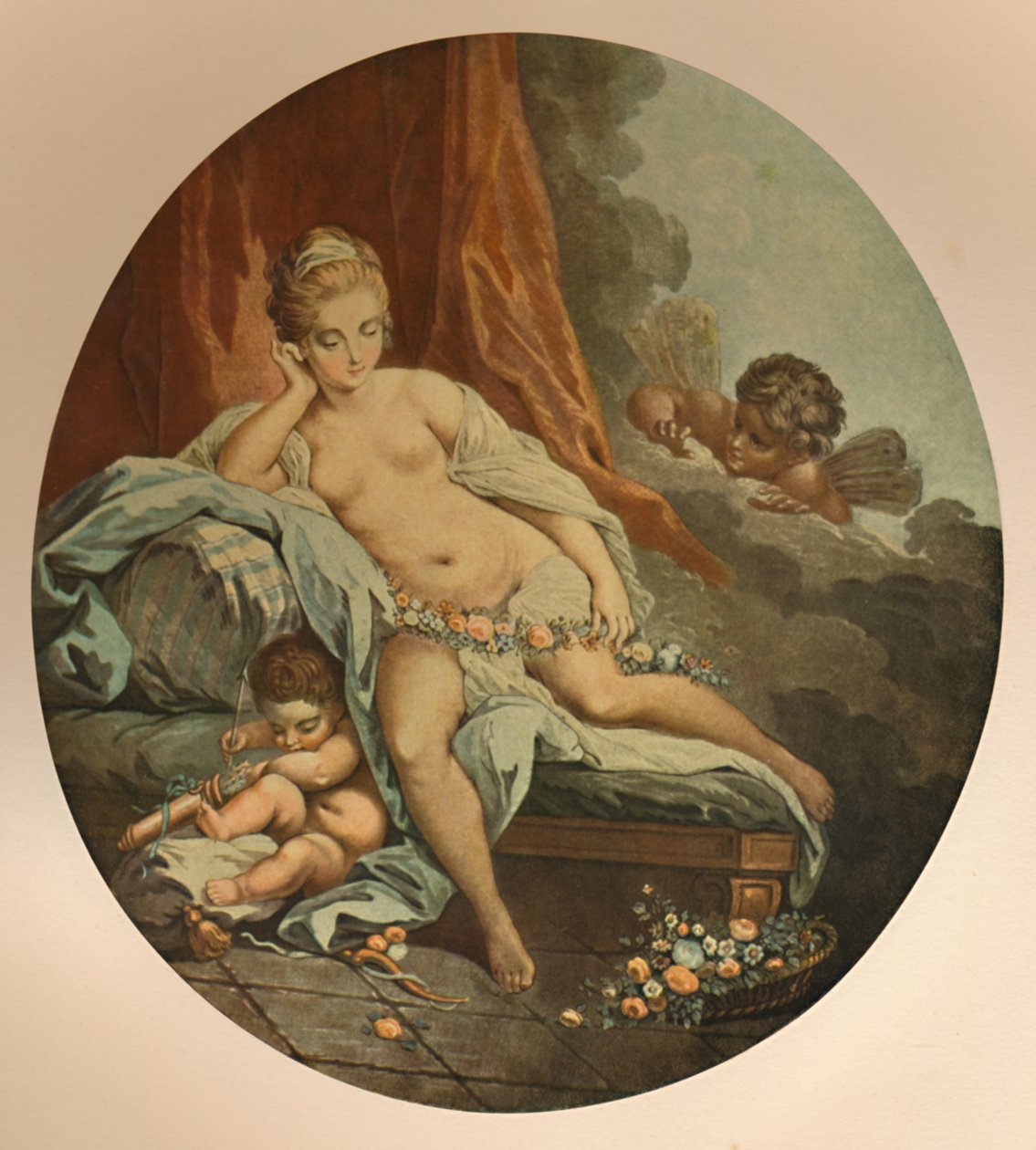 金星反射，金星在思想中，c1785，1913年 作者 让·弗朗索瓦·詹尼特