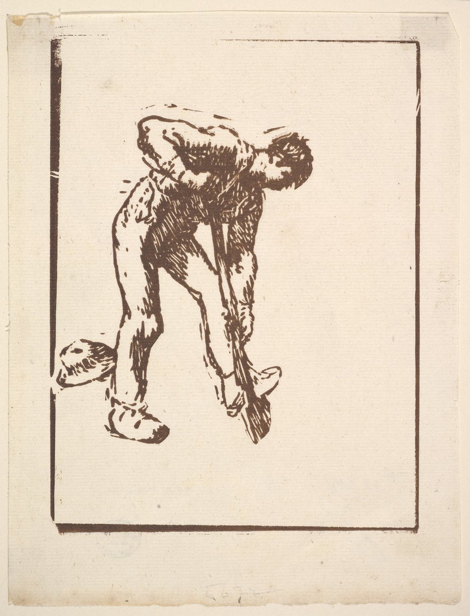 Digger，1863年。 作者 让·弗朗索瓦·米勒