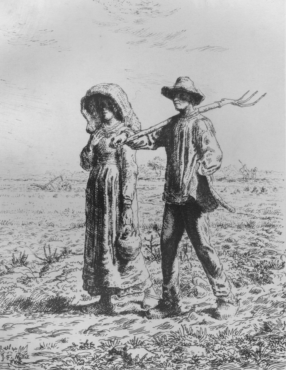 作品的出发，1863年 作者 让·弗朗索瓦·米勒