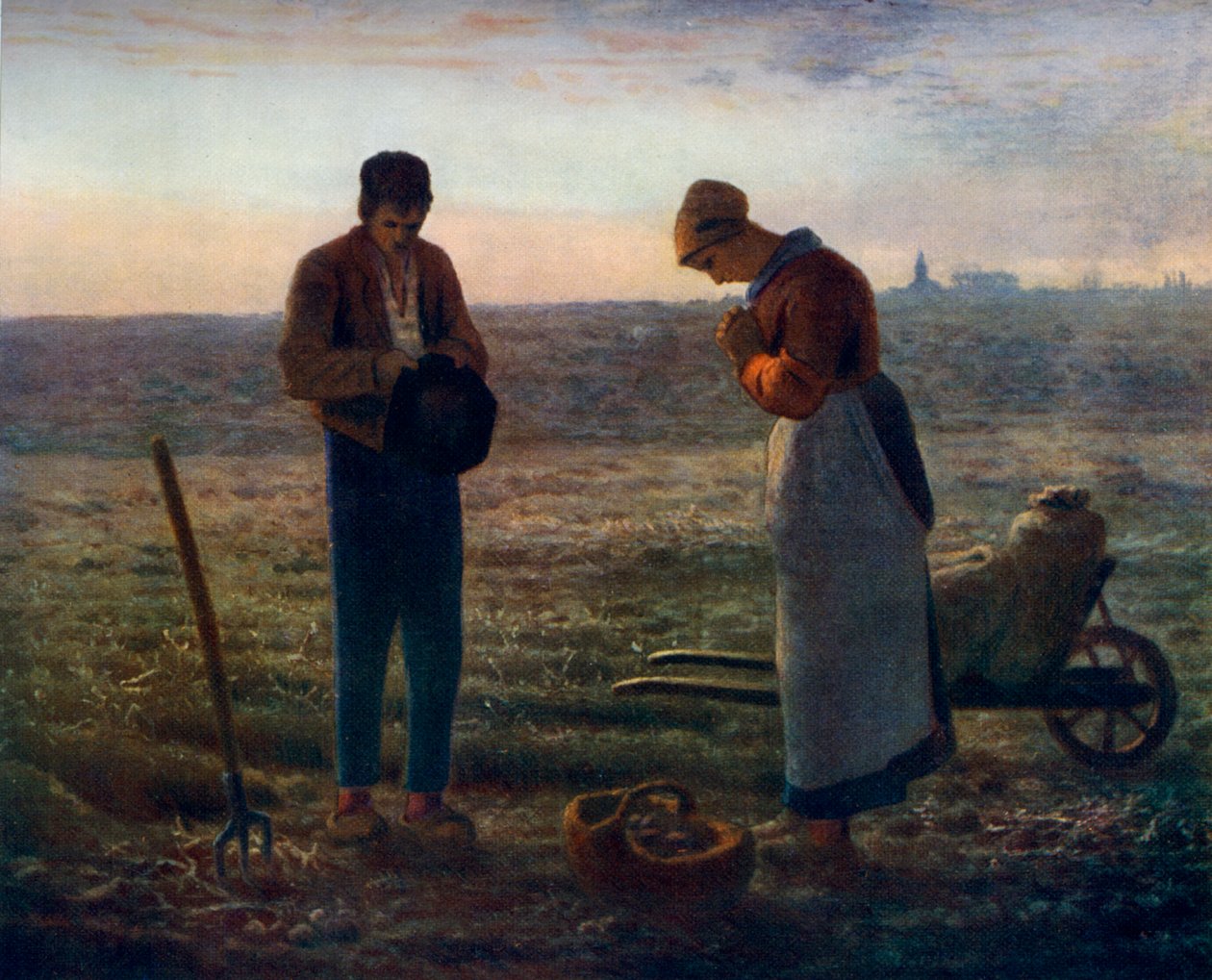 安格鲁斯（Angelus），1857-1859年，1912年。 作者 让·弗朗索瓦·米勒