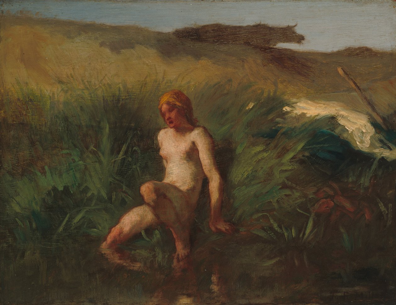 The Bather, 18461848. 作者 让·弗朗索瓦·米勒