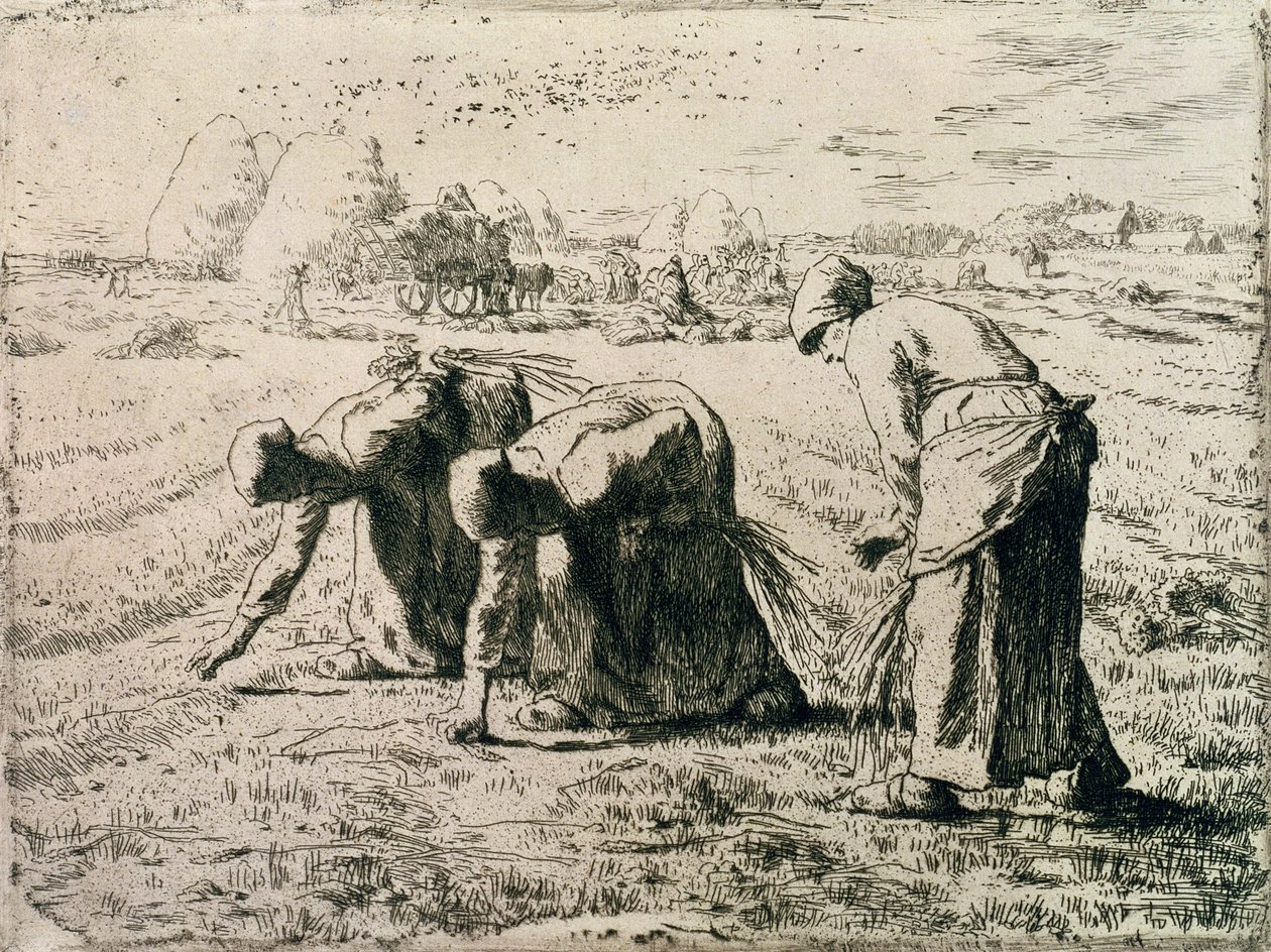 The Gleaners，1855 作者 让·弗朗索瓦·米勒