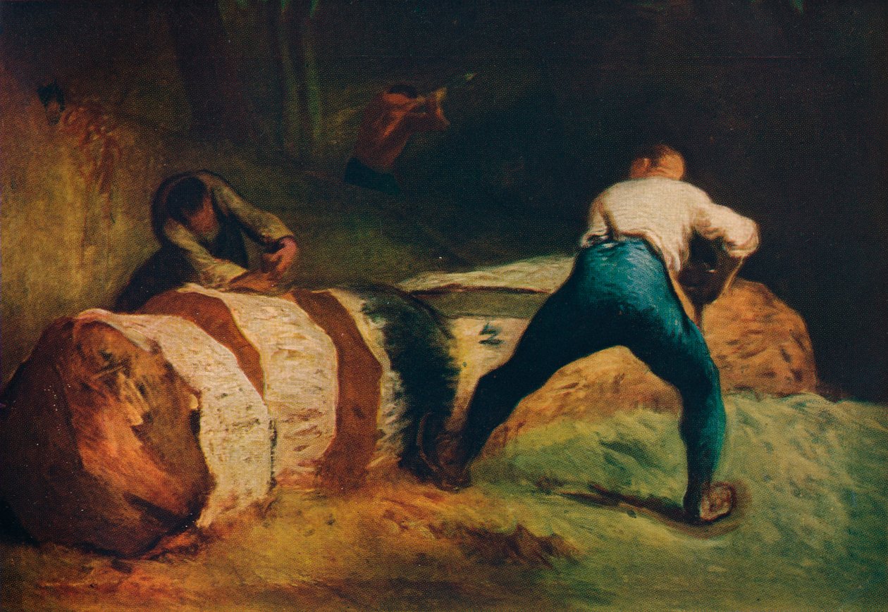 伍德·索耶（Les scieurs de long），c1850，1911年 作者 让·弗朗索瓦·米勒