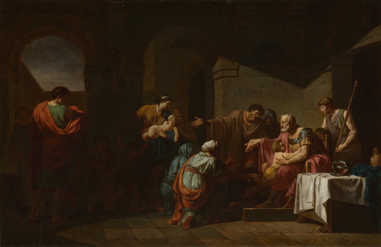 贝利撒留（Belisarius），1779年从一位农民那里得到招待 作者 让-弗朗索瓦·皮埃尔·佩龙