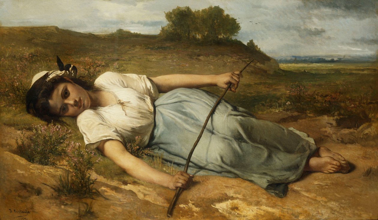 牧羊女，1870年 作者 让·弗朗索瓦·波塔尔斯