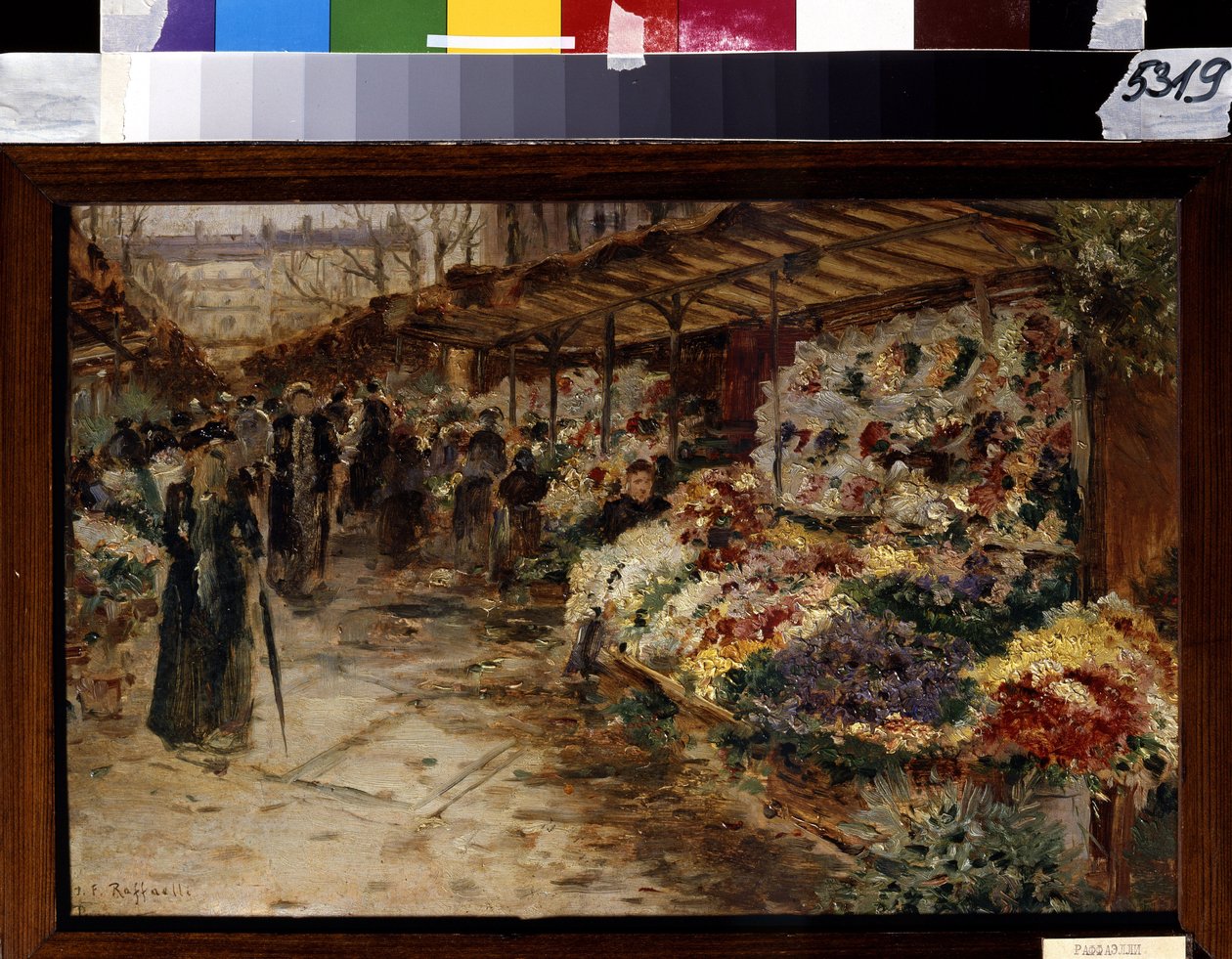 鲜花漫步让-弗朗索瓦-拉法埃利（1850-1924 年）的画作 作者 让·弗朗索瓦·拉斐利
