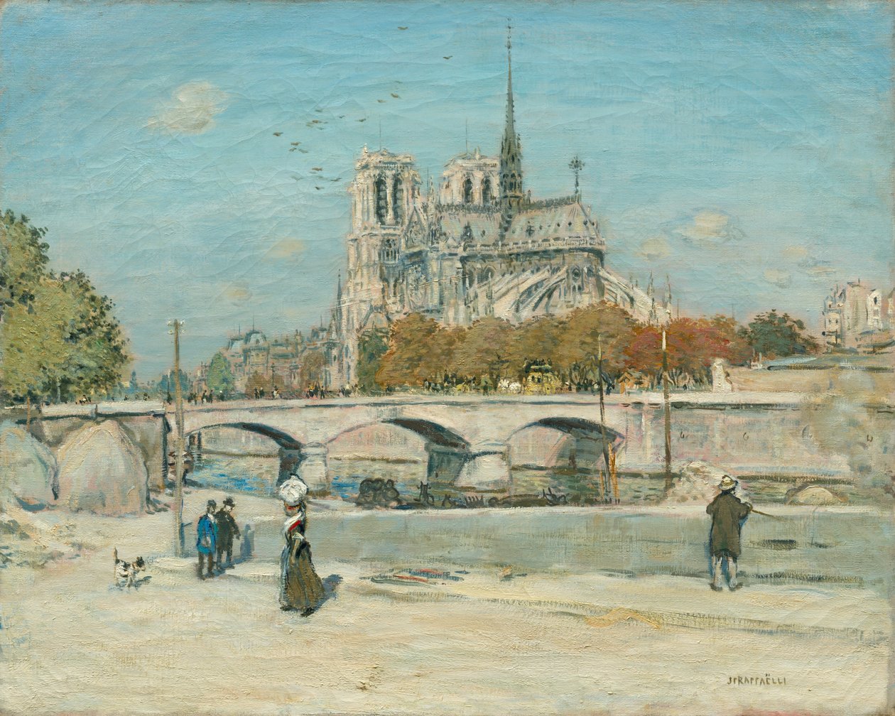 从Quai de la Tournelle看c。 18971902。 作者 让·弗朗索瓦·拉斐利