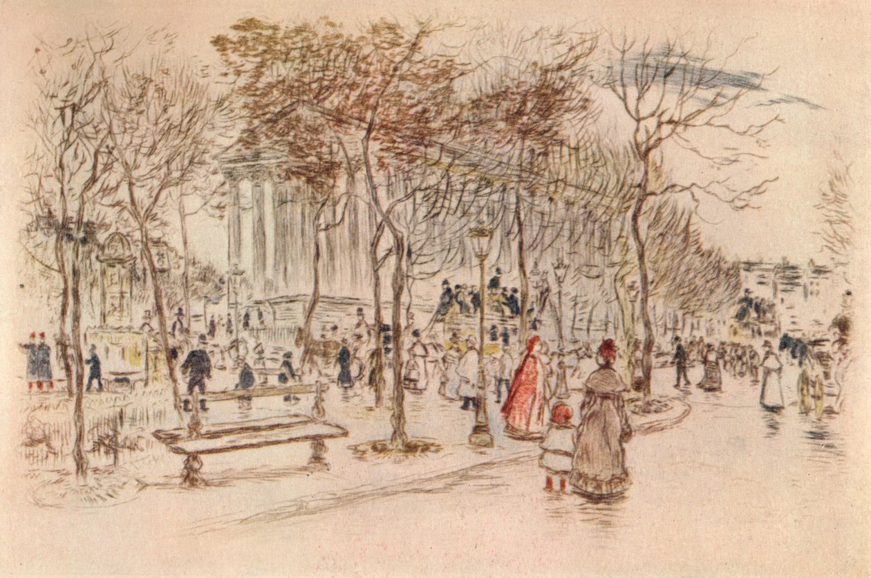 玛德琳广场，1915年 作者 让·弗朗索瓦·拉斐利