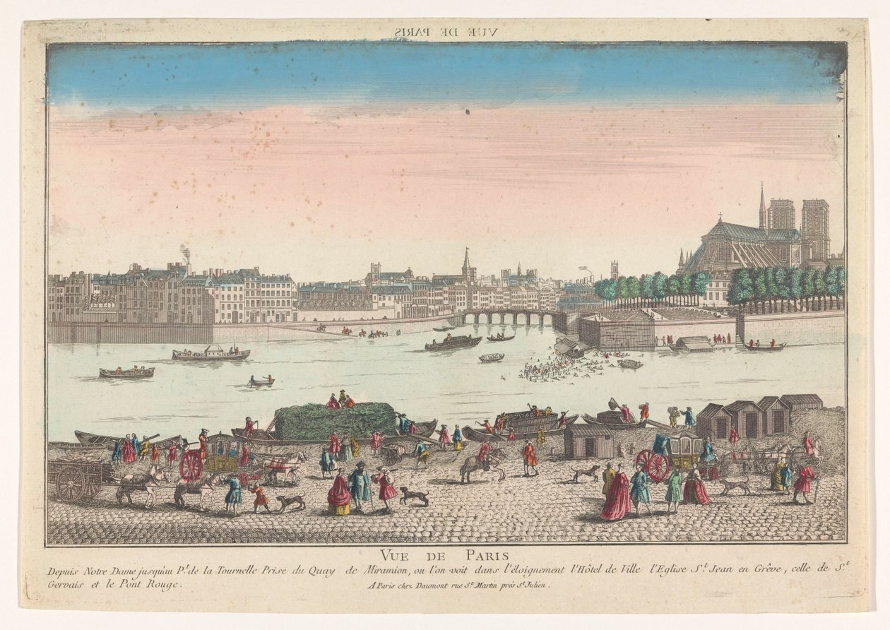 从米拉米昂河畔俯瞰巴黎城
Vue de Paris（作品名称） 作者 让·弗朗索瓦·道蒙