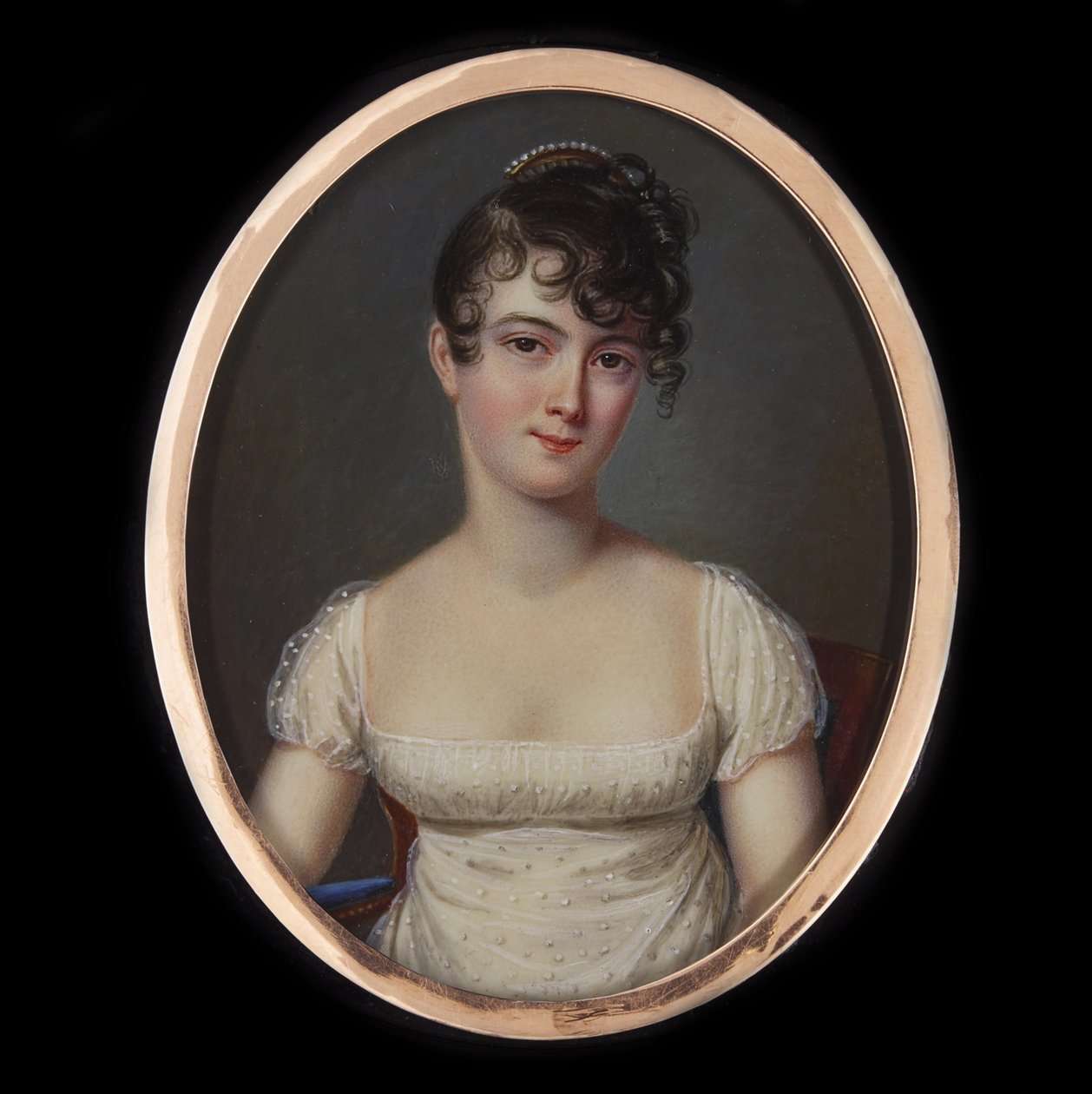 Récamier夫人的肖像，她的名字叫Julie Bernard 1777-1849，约1805年。 作者 让·弗朗索瓦·杰拉德·芳塔拉