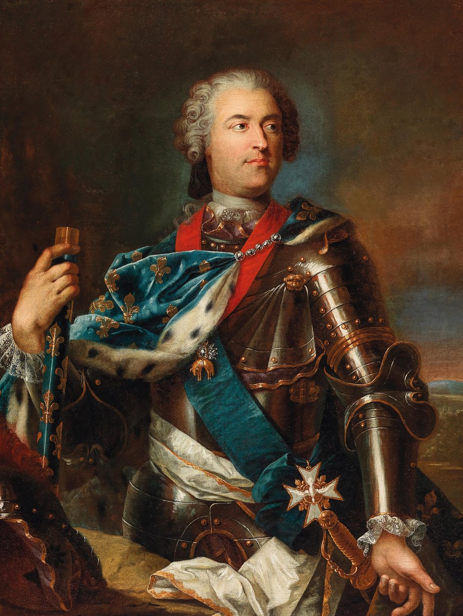 1710-1774年法国国王路易十五的肖像。 作者 让·加斯帕德·海尔曼