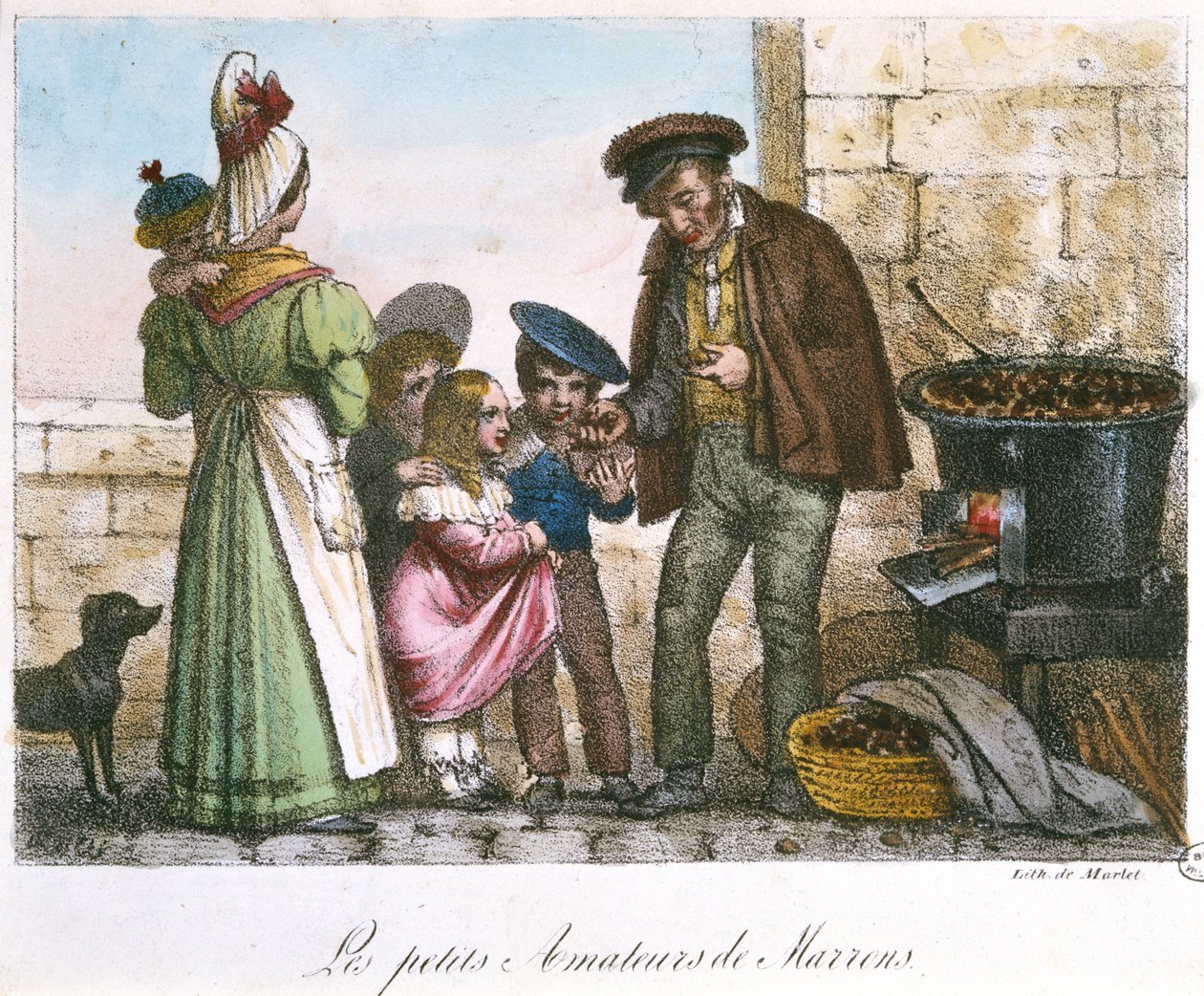 The Little Chestnut Connoisseurs，c.1810-20 作者 让·亨利·马莱特