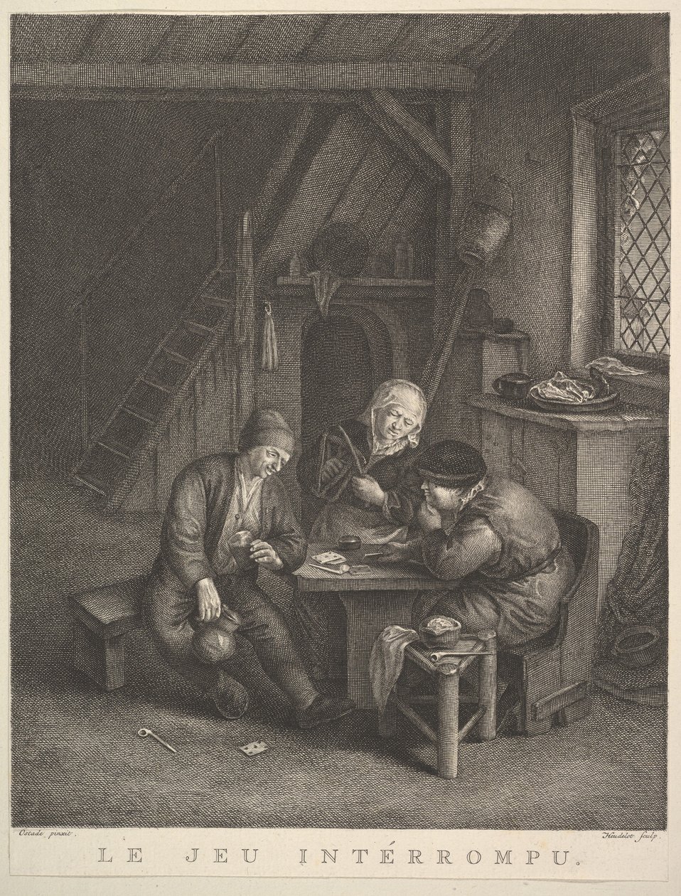 被打断的游戏 Le Jeu intérrompu, 1730-68. 作者 让·赫德洛
