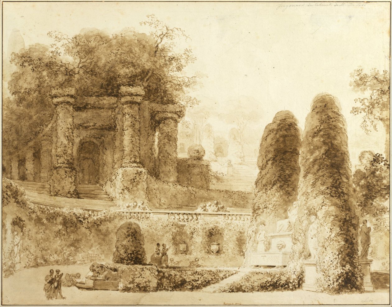 罗马喷泉公园，1774年 作者 让·奥诺雷·弗拉戈纳尔
