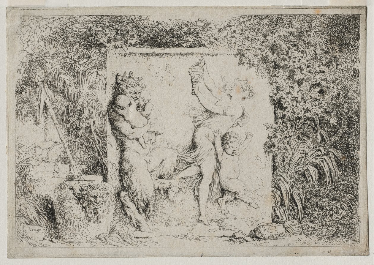 Bacchanales：The Satyrs Dance，1763年。 作者 让·奥诺雷·弗拉戈纳尔