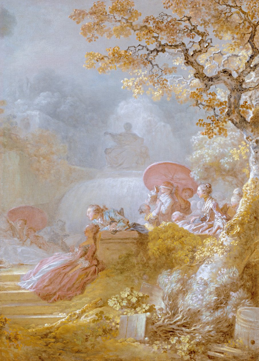 Blindmans Buff（The Colin-Maillard）c.1755-80 作者 让·奥诺雷·弗拉戈纳尔