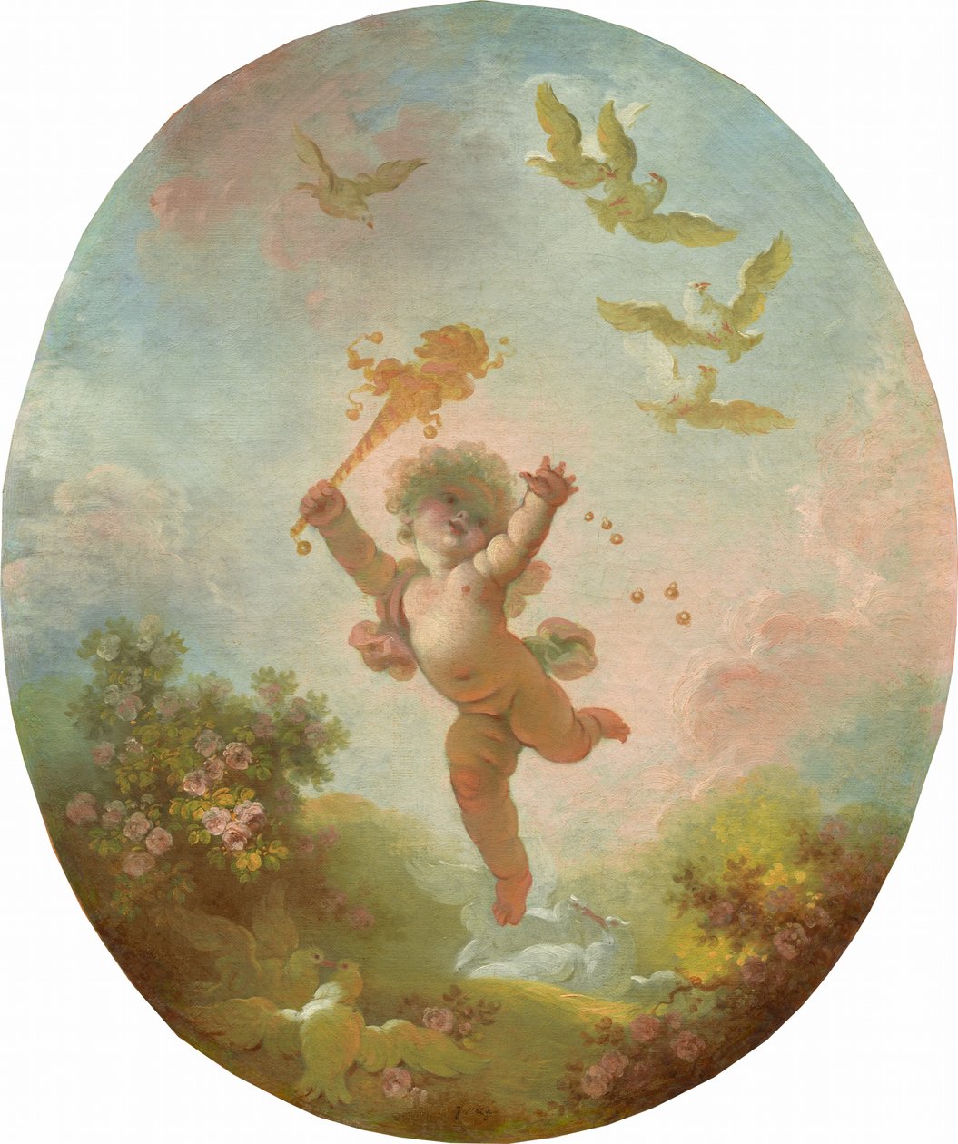 爱是愚蠢的，约1773-1776。 作者 让·奥诺雷·弗拉戈纳尔