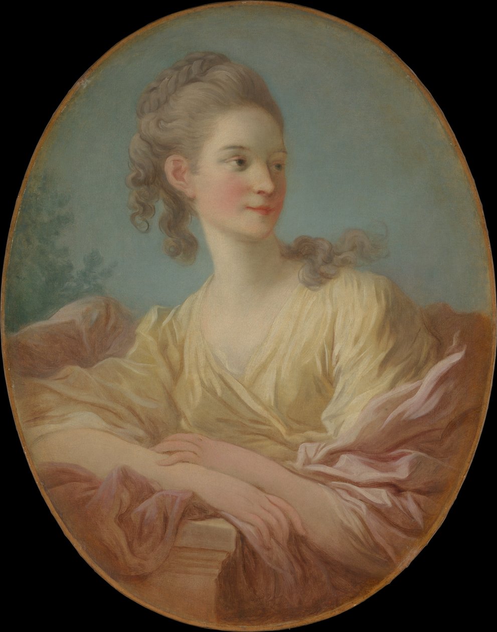 一个年轻女子的画像，1770年代。 作者 让·奥诺雷·弗拉戈纳尔