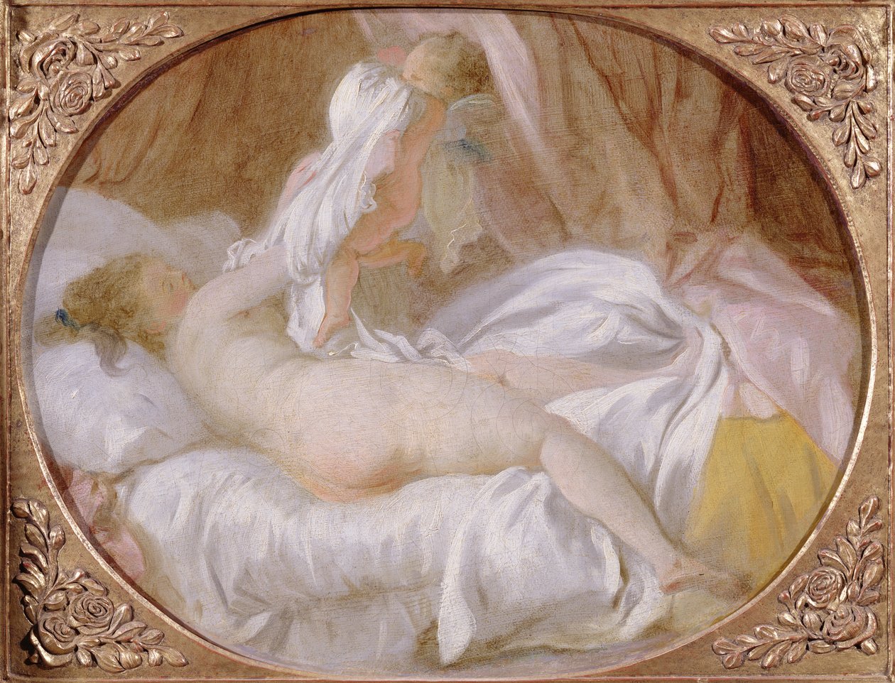 1778年之前，Chemise被移除或The Lady Undressing 作者 让·奥诺雷·弗拉戈纳尔