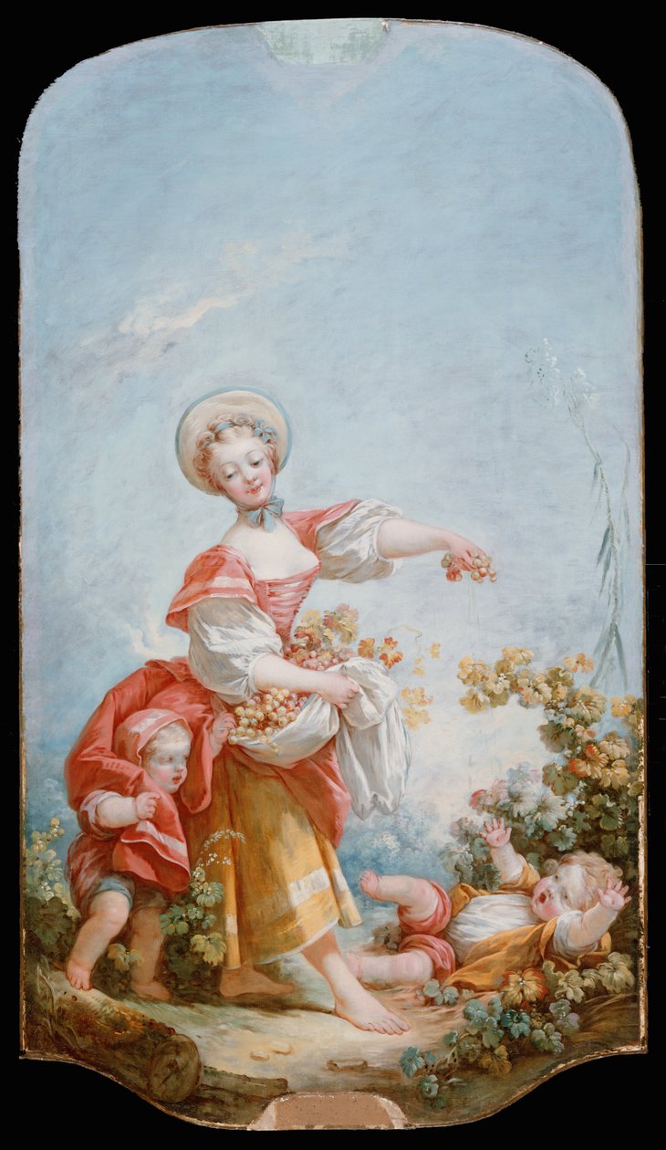 The Grape Gatherer，1748-52 作者 让·奥诺雷·弗拉戈纳尔