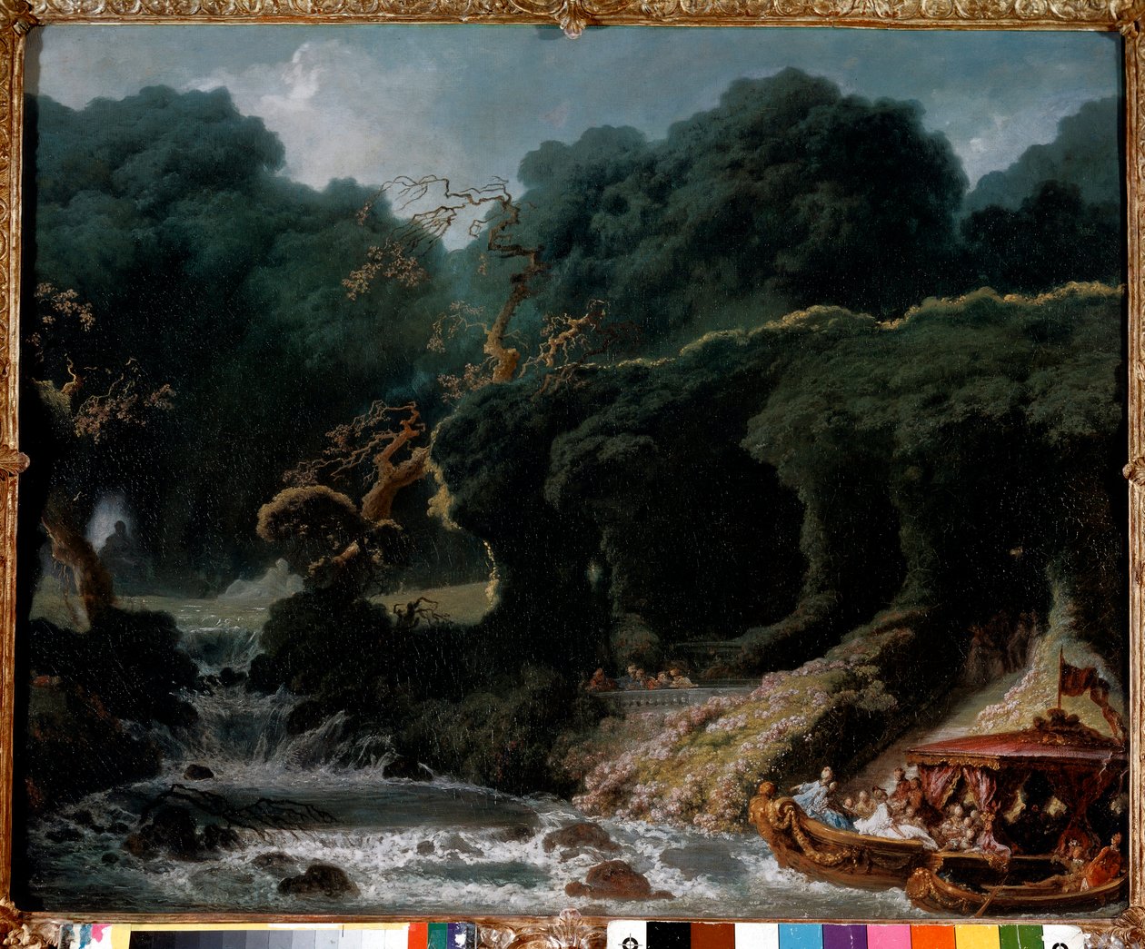 The party in Rambouillet called the island of love. Painting by Jean Honore Fragonard (1732-1806) 作者 让·奥诺雷·弗拉戈纳尔