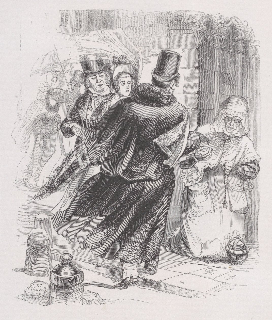 贫穷的女人》选自《贝朗热全集》，1836年。 作者 让·伊格纳斯·伊西多尔·杰拉德
