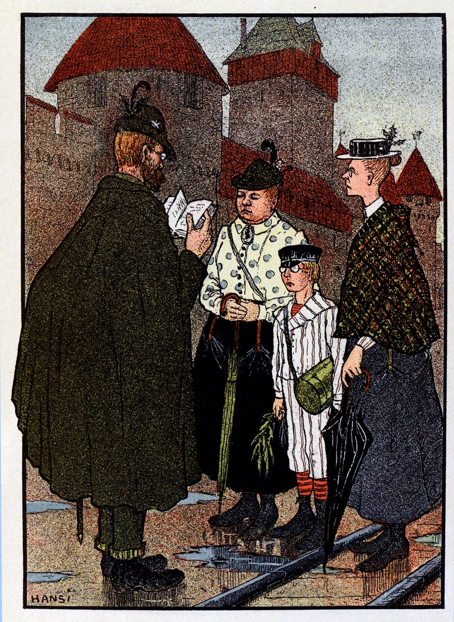 Vogesen Bilder（孚日山脉图像）； 参观城堡 作者 让·雅克 (1873 1951) 华尔兹