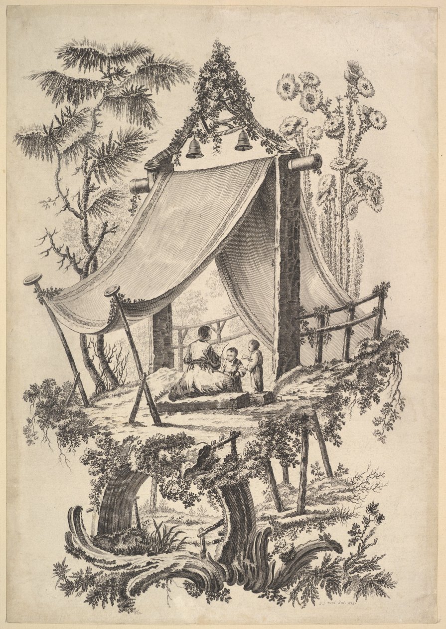 树屋，1773年。 作者 让·雅克·艾薇儿