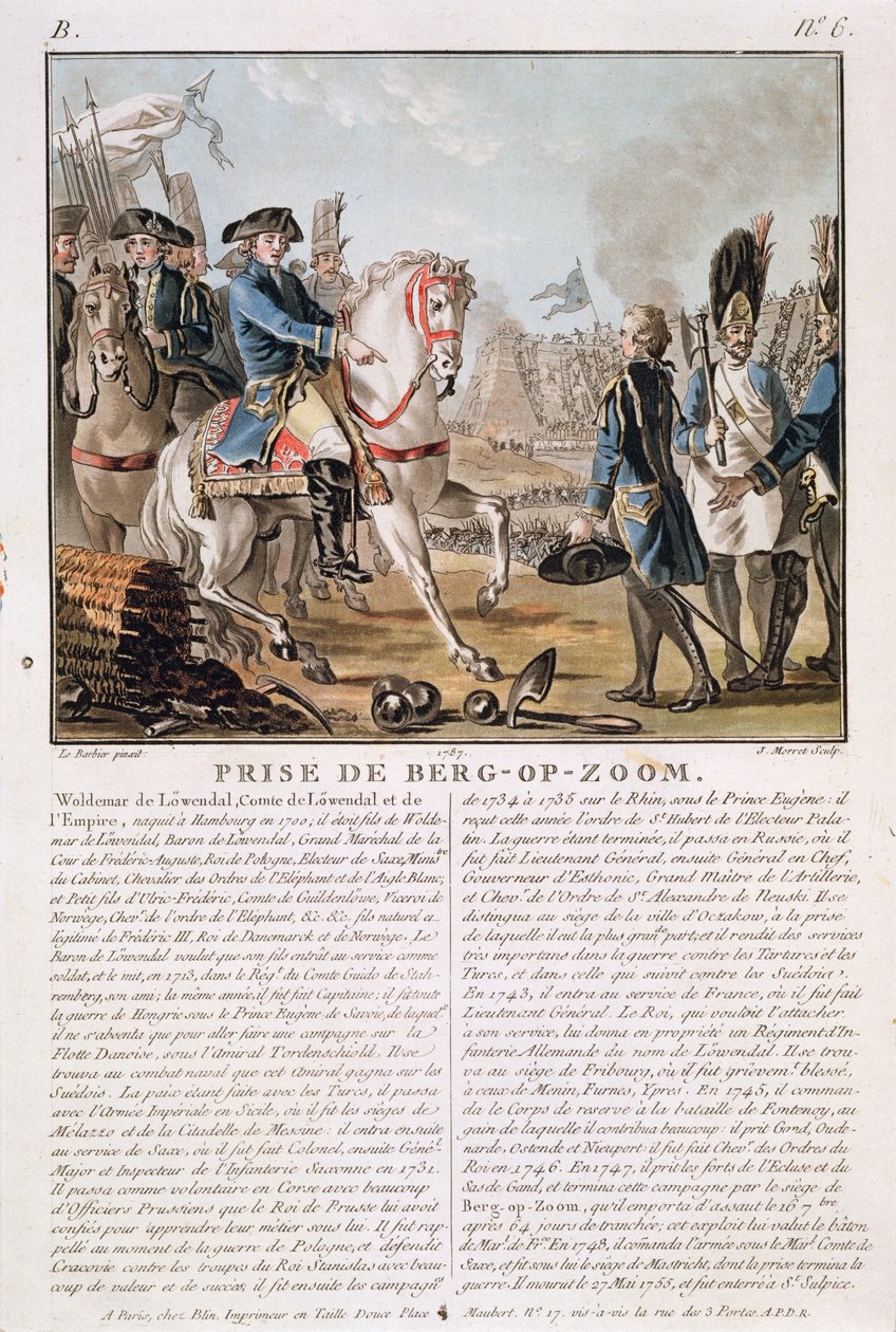 拍摄于1747年的荷兰Berg-op-Zoom，由Jean Baptiste Morret（1790-1820）拍摄，1787年 作者 让·雅克·弗朗索瓦·勒·巴比耶