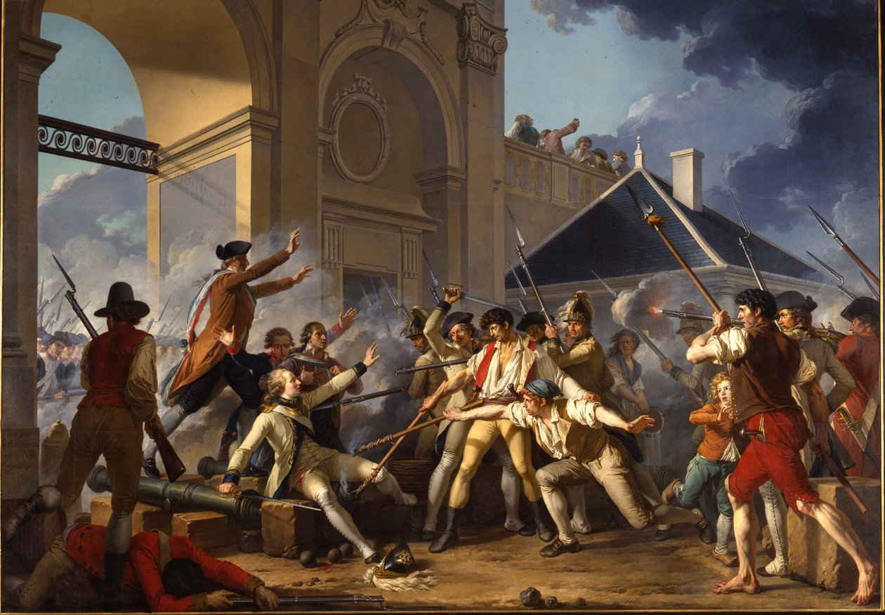 1790年8月31日，年轻的Désilles的英勇勇气，于1794年在南希事件中 作者 让·雅克·弗朗索瓦·勒·巴比耶