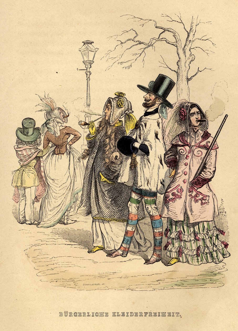 1840年代女性的着装自由 作者 让-雅克·格兰维尔