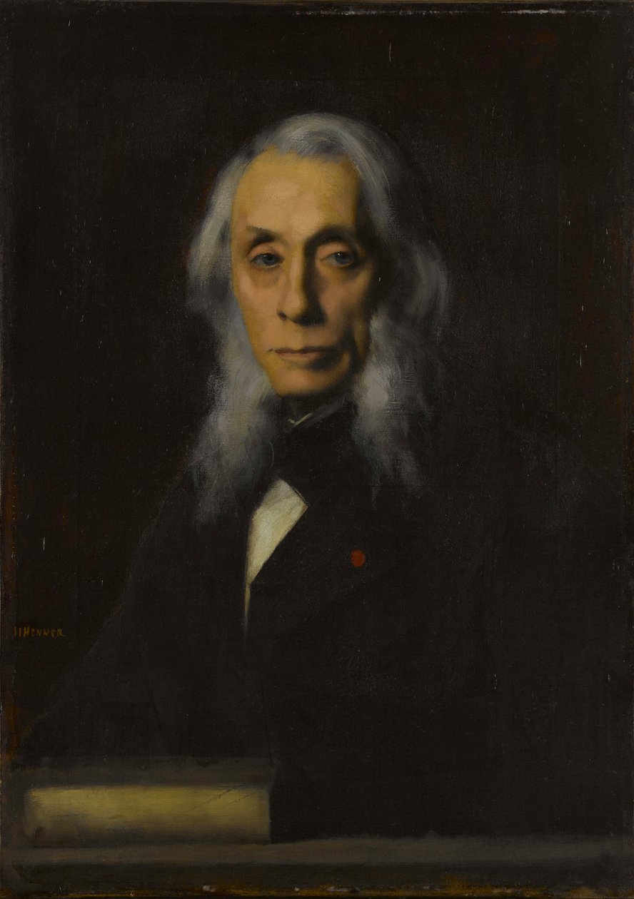 Félix Ravaisson-Mollien 1813-1900年的肖像，1889年。 作者 让-雅克·亨纳